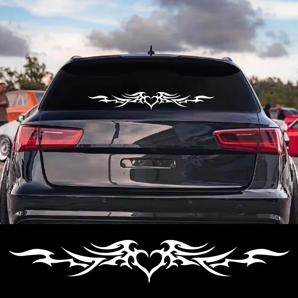 DIY Heart Wings Sticker Car Windshield Decor Vinyl Film Decal Vehicle Creative Self-Adhesive Decoration Auto Tuning Accessories