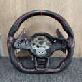 For Volkswagen Golf 7 MK7 MK7.5 GTI Scirocco forged carbon fiber steering wheel forged carbon fiber shift paddles