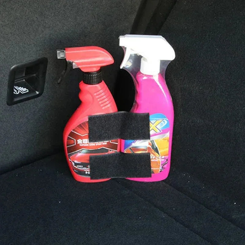 1set Car Trunk Organizer Elastic Fixing Strap Fire Extinguisher Fixing Strap Universal Storage Bracket Velcro Strip Auto Parts
