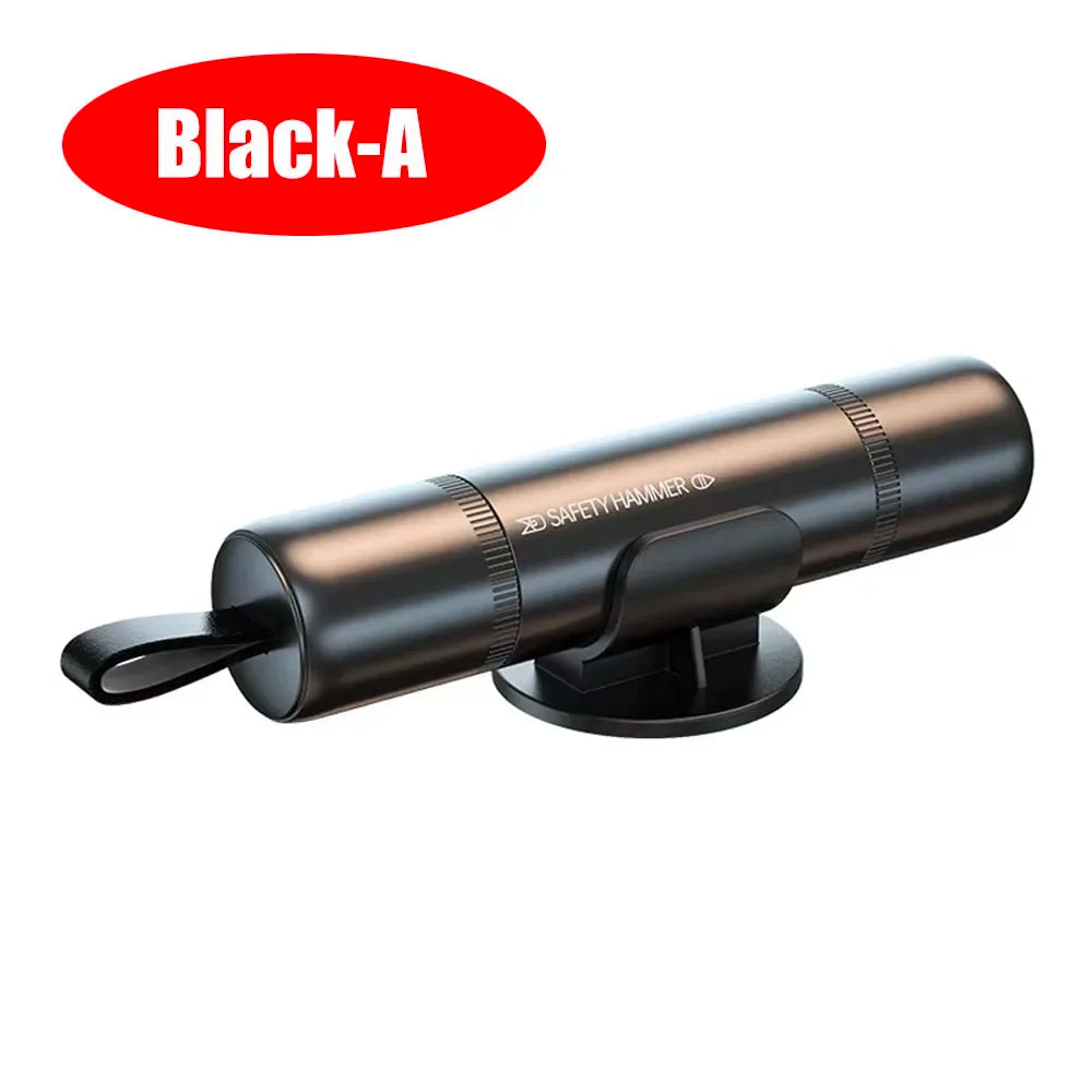 New 2 In 1 Car Safety Hammer Emergency Glass Breaker Cut The Seat Belt High Hardness Tungsten Steel Rescue Tool Auto Accessories