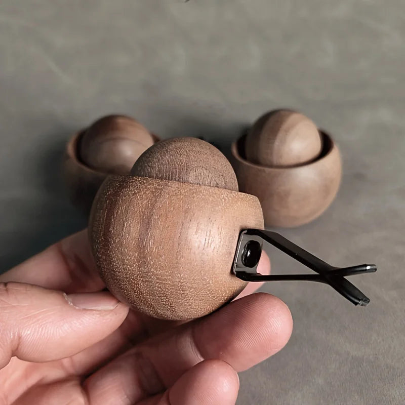 Car & Home Essential Oil Diffuser - Made of Wood Mini Cute Natural Fragrance Diffuser Suitable for Bedroom Living Room Bathroom